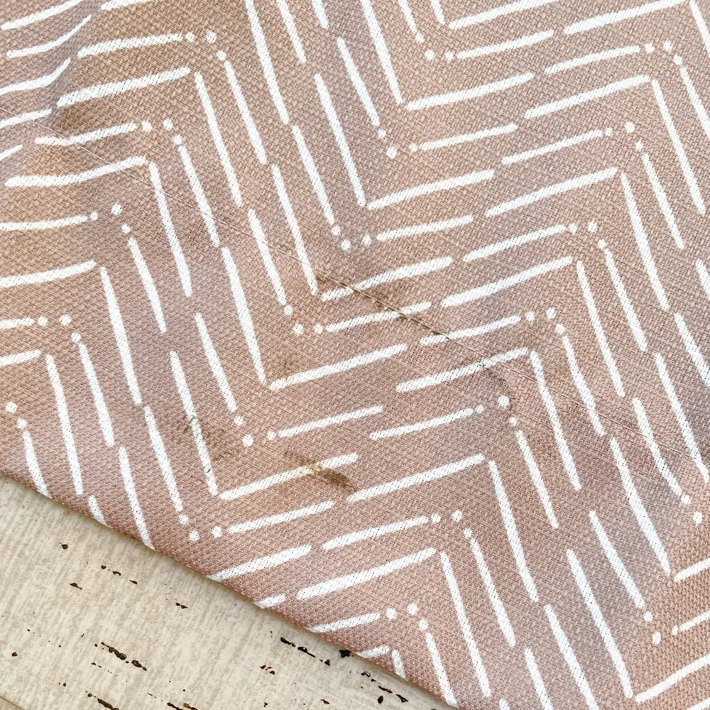 Set 2 Target Room Essentials Light Brown Herringbone Chevron Curtains Drapes 84